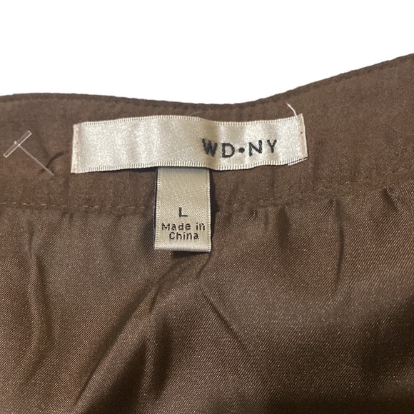 WD.NY Faux Suede Fringe Flapper Coastal Cowgirl Mini Skirt Large Brown Boho… - Picture 4 of 8